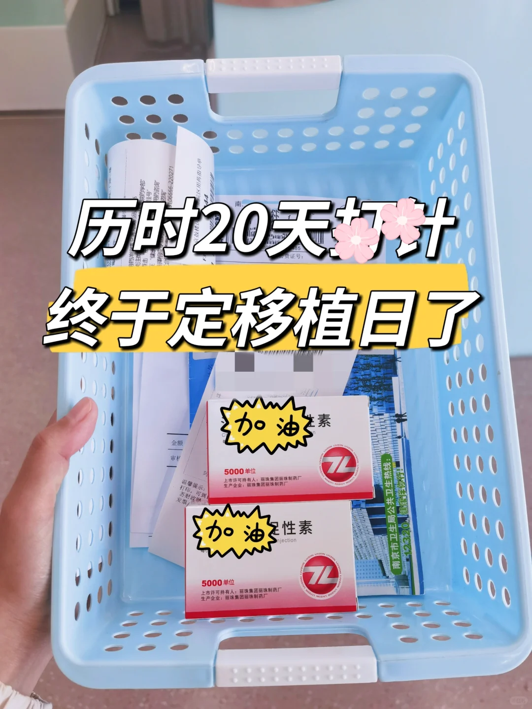 煎熬的20天促排方案后，内膜8.3定移植